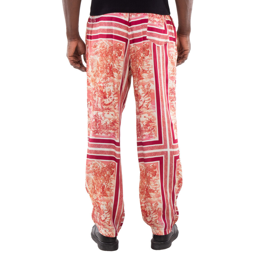 Men's Multicolor Toile De Jouy Slacker Pants
