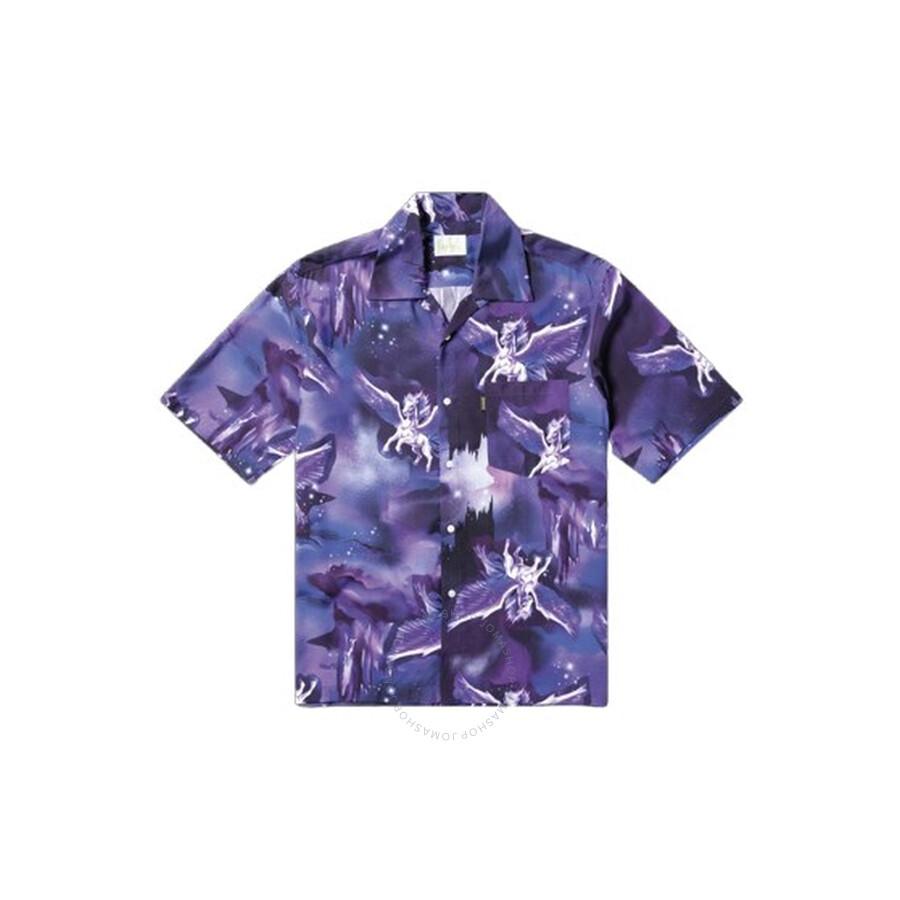 Aries Pegasus-print Shirt In Purple