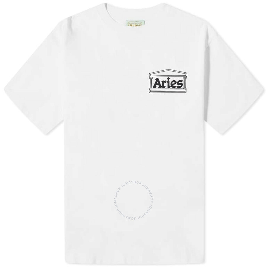 Aries Art Trip Reverse Ss T-shirt In White