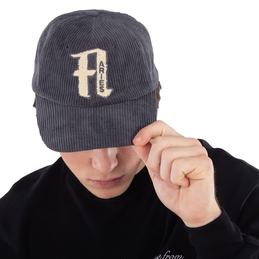 Varsity Cord Cap - Slate