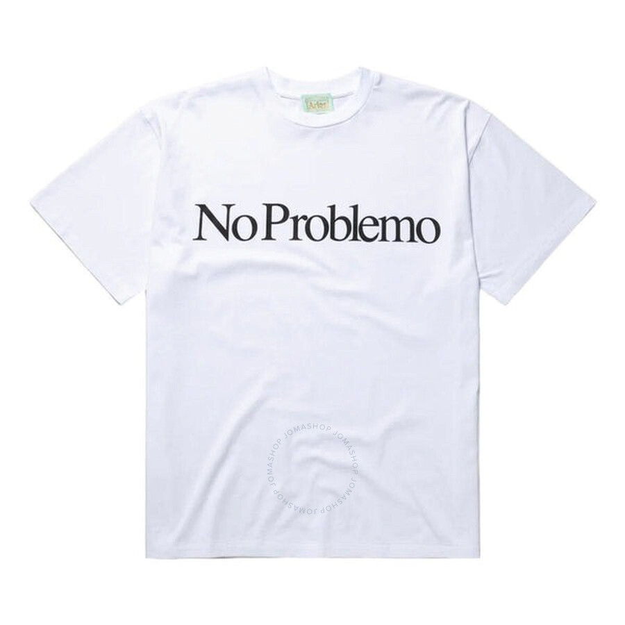 Aries Arise No Problemo Short Sleeve T-shirt In White