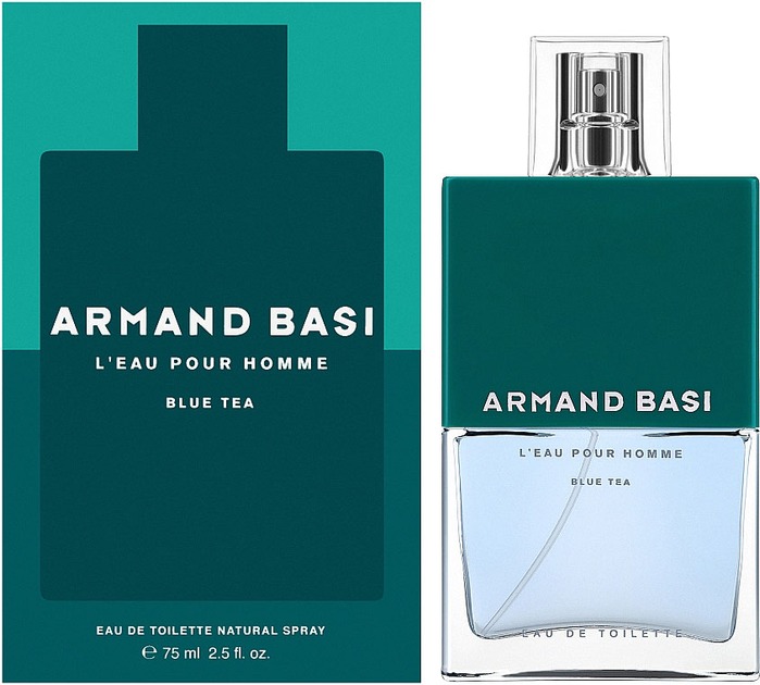 Armand Basi Men's L'Eau Pour Homme Blue Tea EDT Spray 2.5 oz