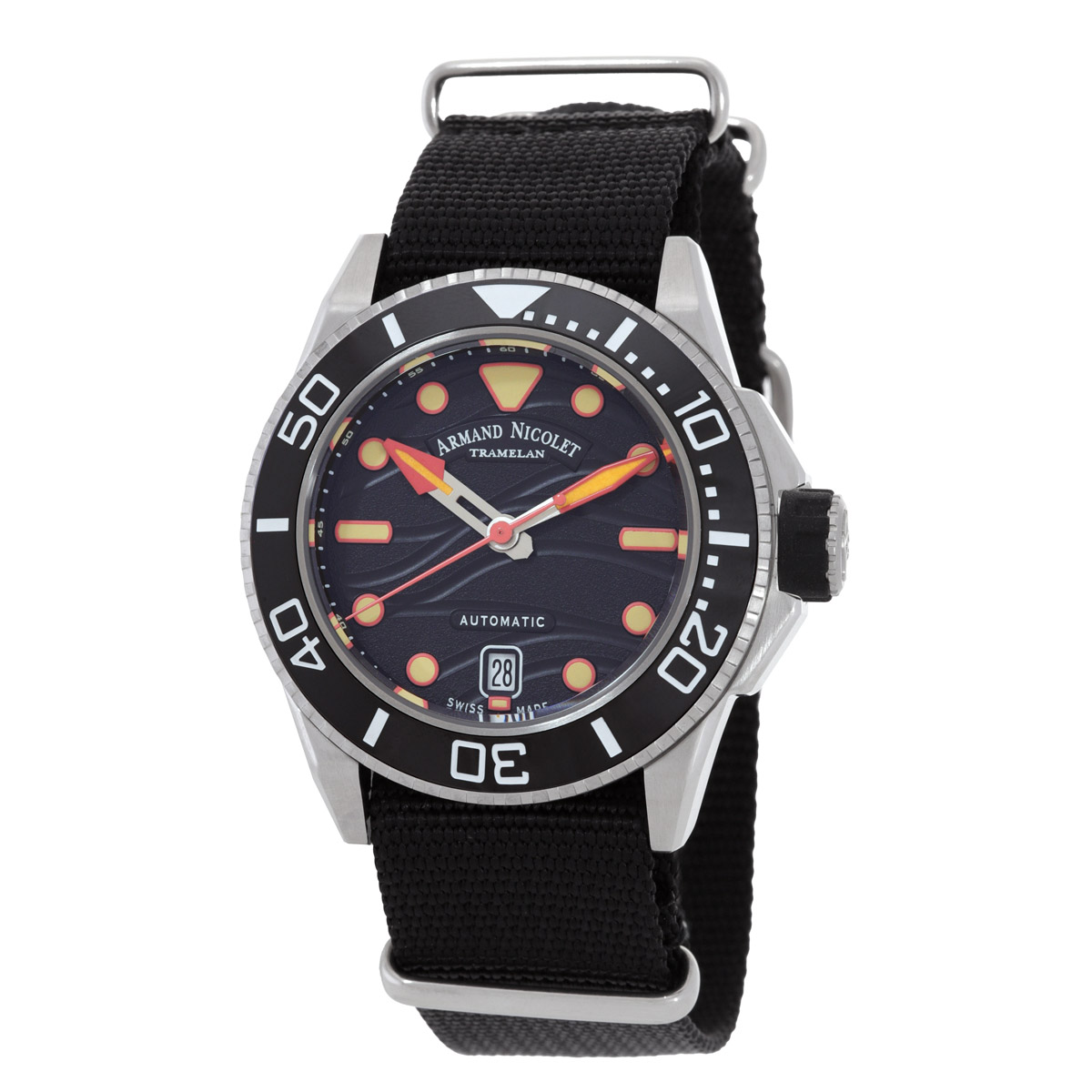 Armand Nicolet JSH Automatic Black Dial Men's Watch A481PGN-NO-BN22481AANN