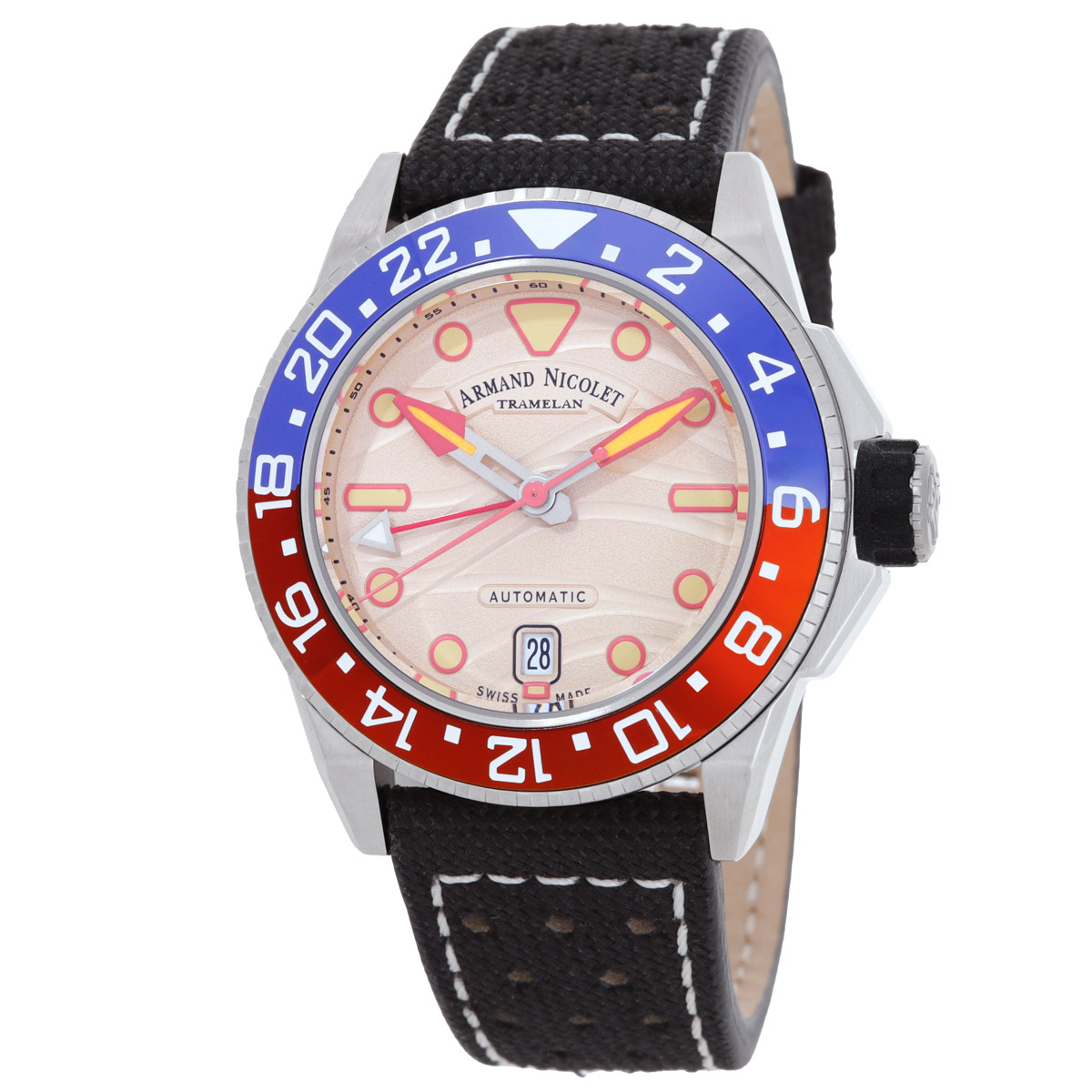 Armand Nicolet JSH GMT Automatic Men's Watch A487RGN-KO-P0640NC8