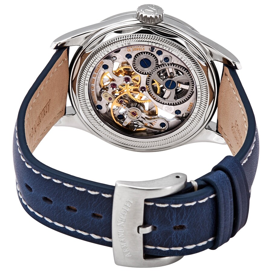 Armand Nicolet LS8 Men's Hand Wound Watch 9620SBUP140BU2 Armand