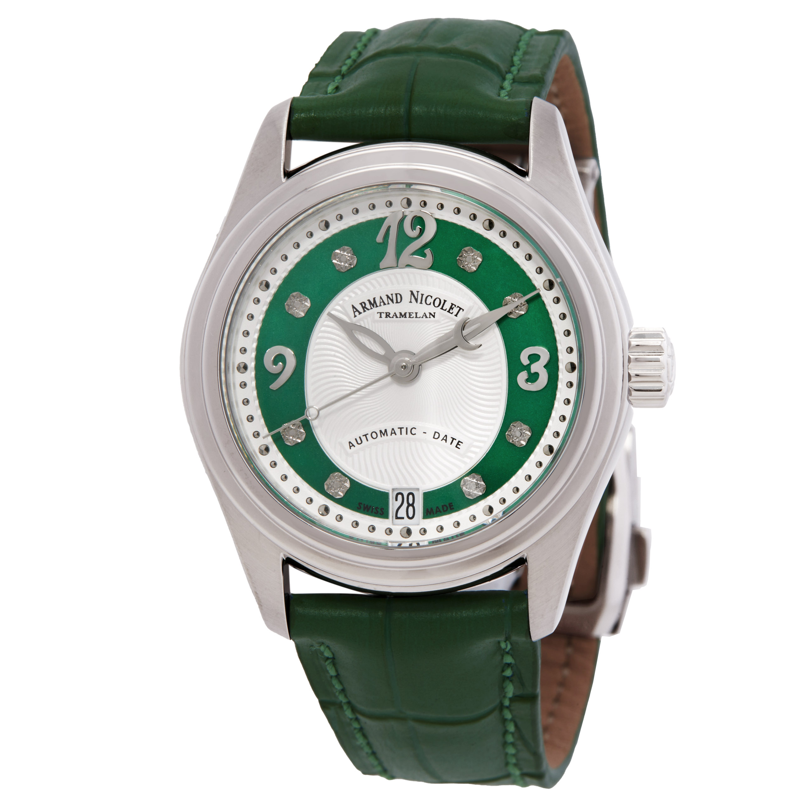 Armand Nicolet M03-3 Automatic Diamond Ladies Watch A151BAA-AV-P882VR8
