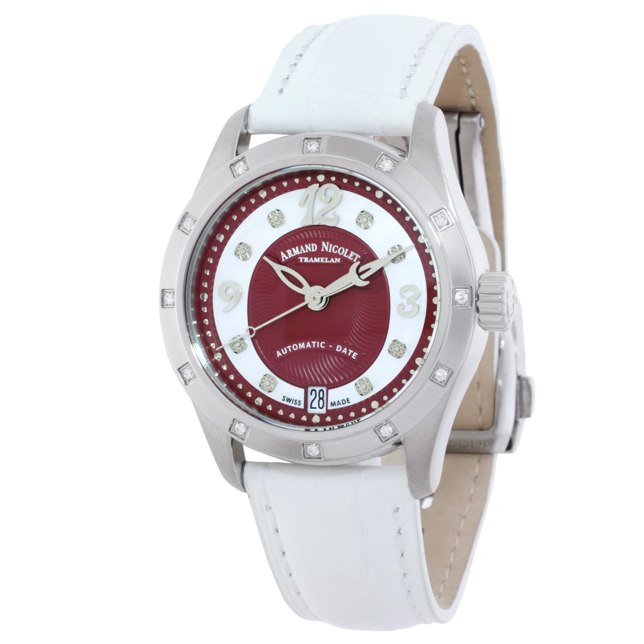 Armand Nicolet M03-3 Automatic Diamond Ladies Watch A151GAA-RN-P882BC8