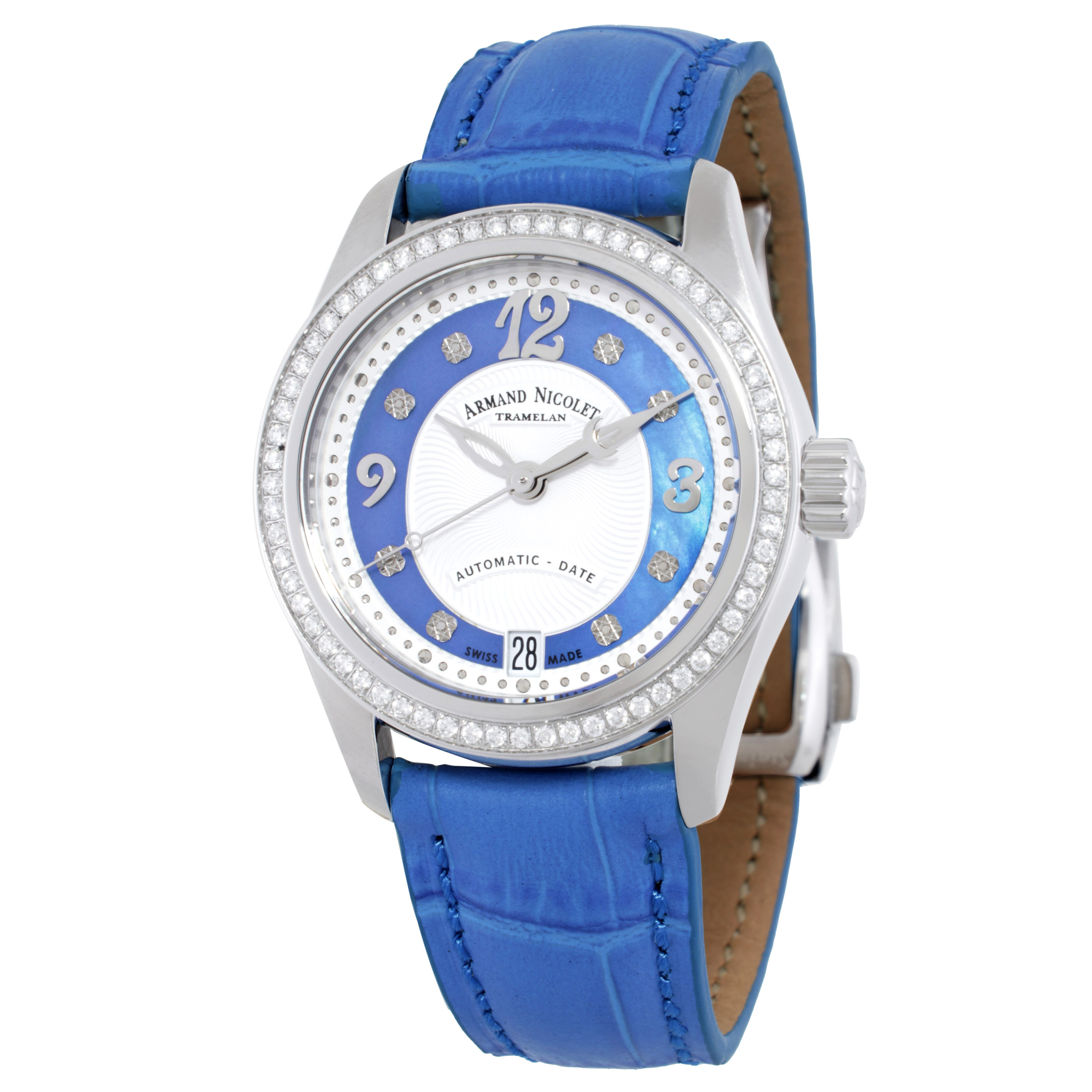 Armand Nicolet M03-3 Automatic Diamond Watch A151FAA-AK-P882LV8