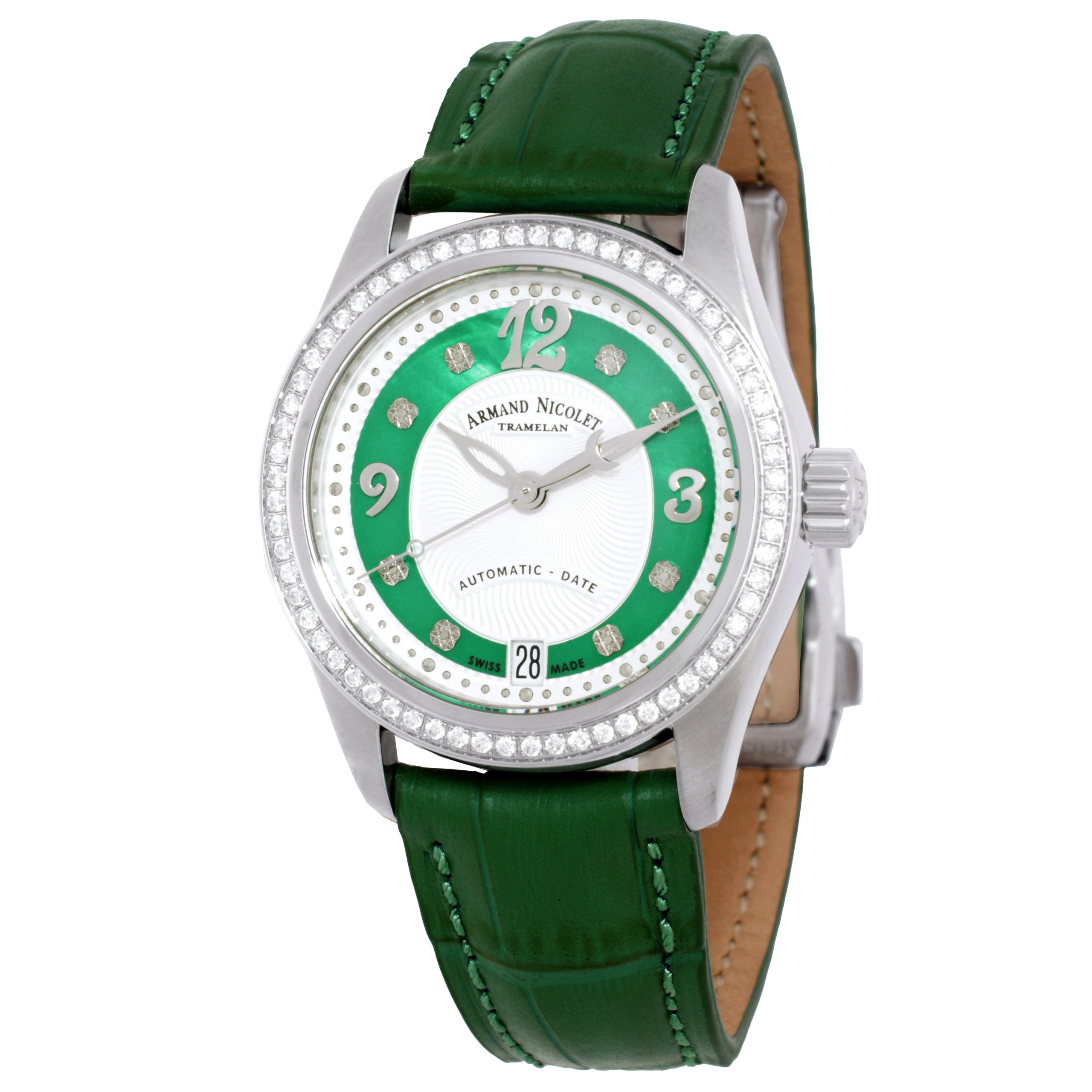 Armand Nicolet M03-3 Automatic Diamond Watch A151FAA-AV-P882VR8