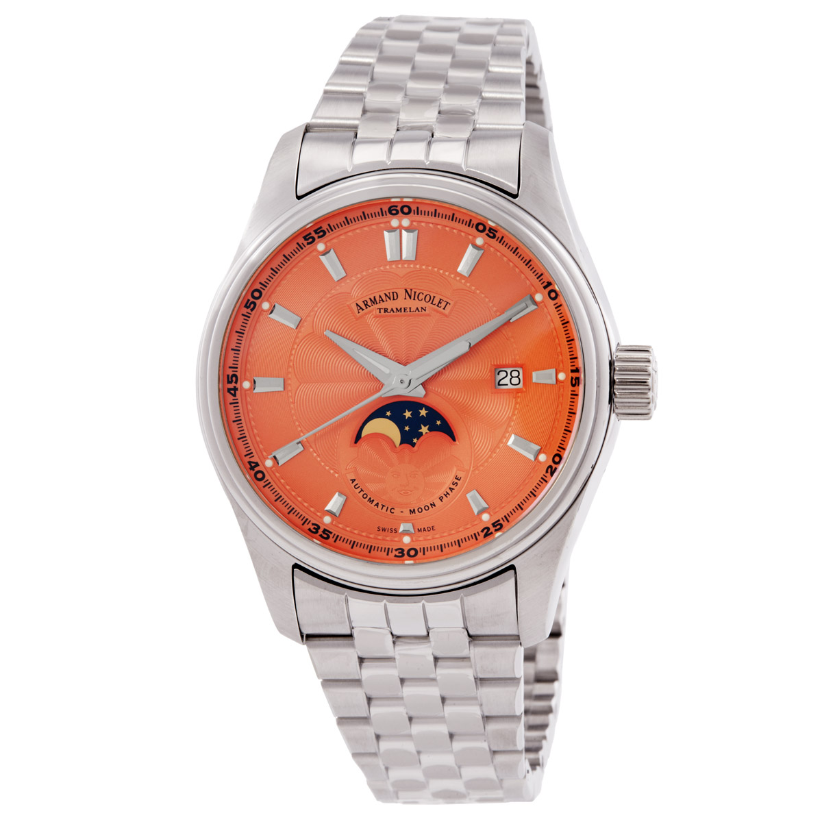 Armand Nicolet MH2 Automatic Salmon Dial Men's Watch A640L-SM