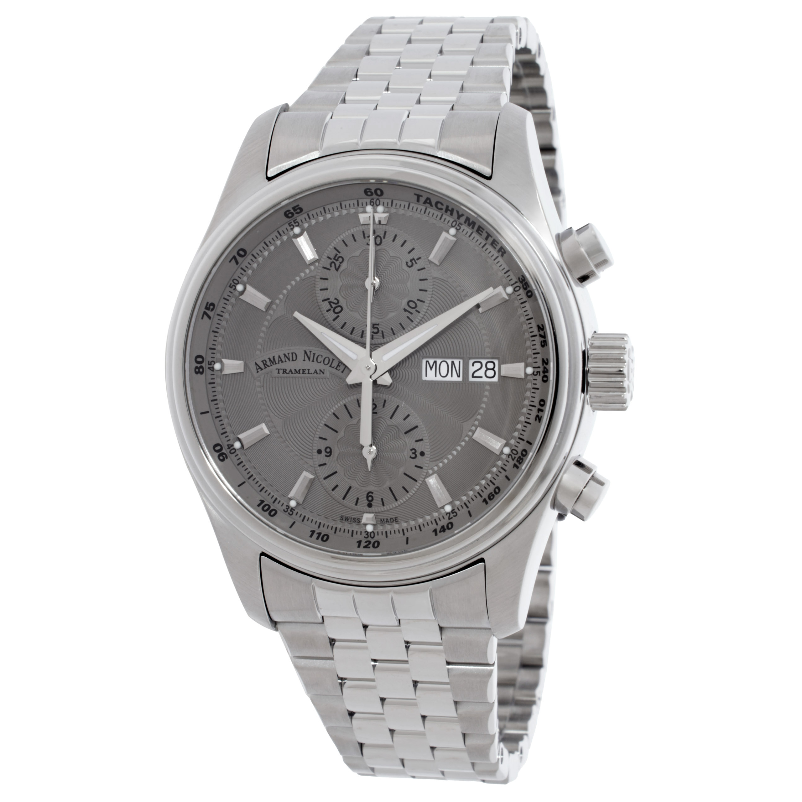 Armand Nicolet MH2 Chronograph Automatic Grey Dial Men's Watch A647A-GR-BMA22640A