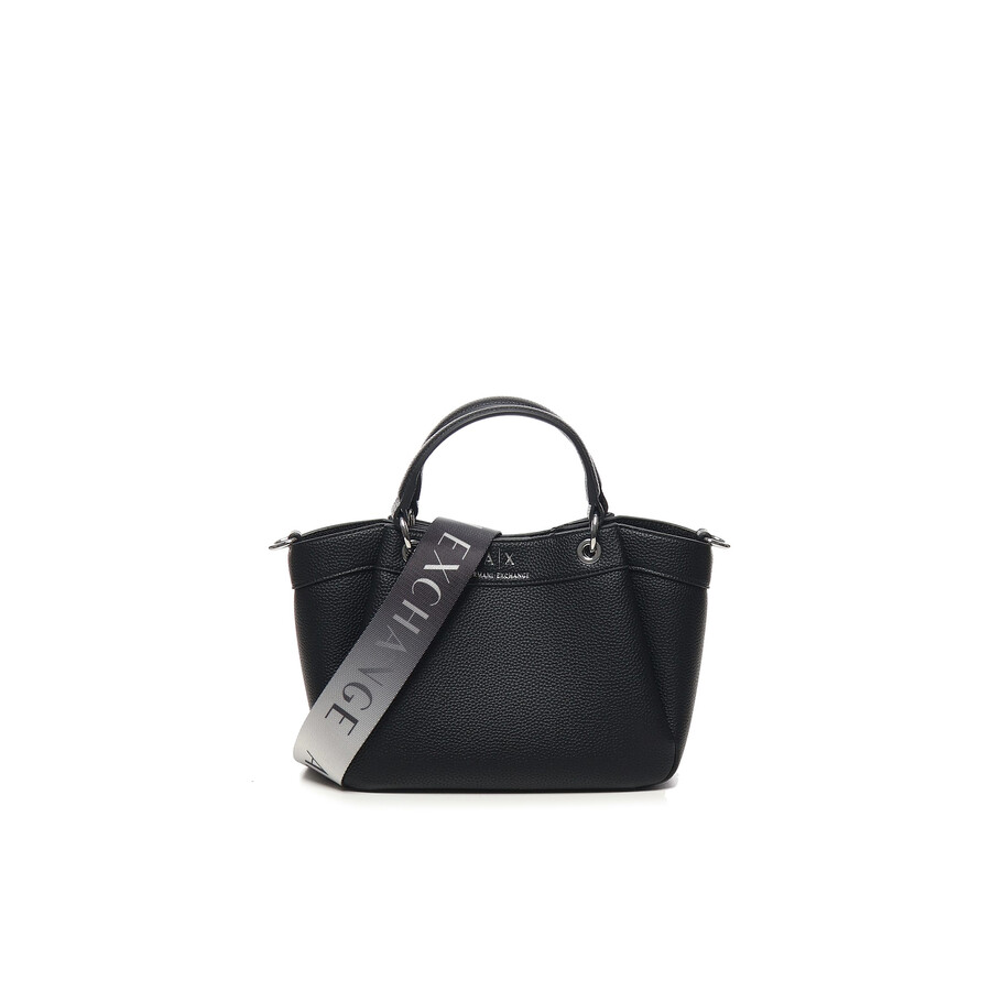 Armani Collezioni Small Handbag With Degrade Shoulder Strap In Black