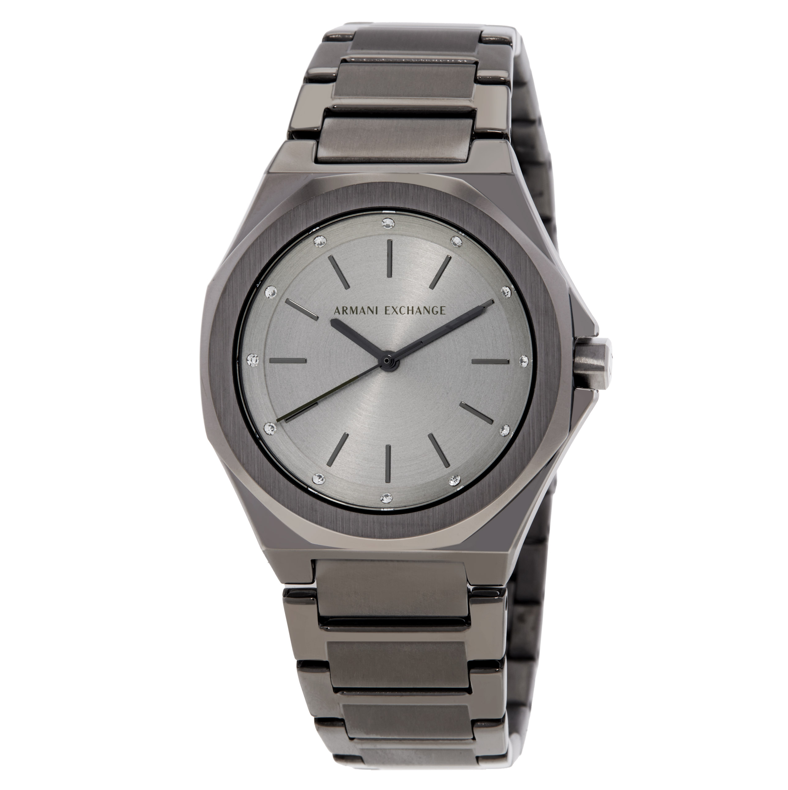 Armani Exchange Andrea Quartz Grey Dial Ladies Watch AX4625