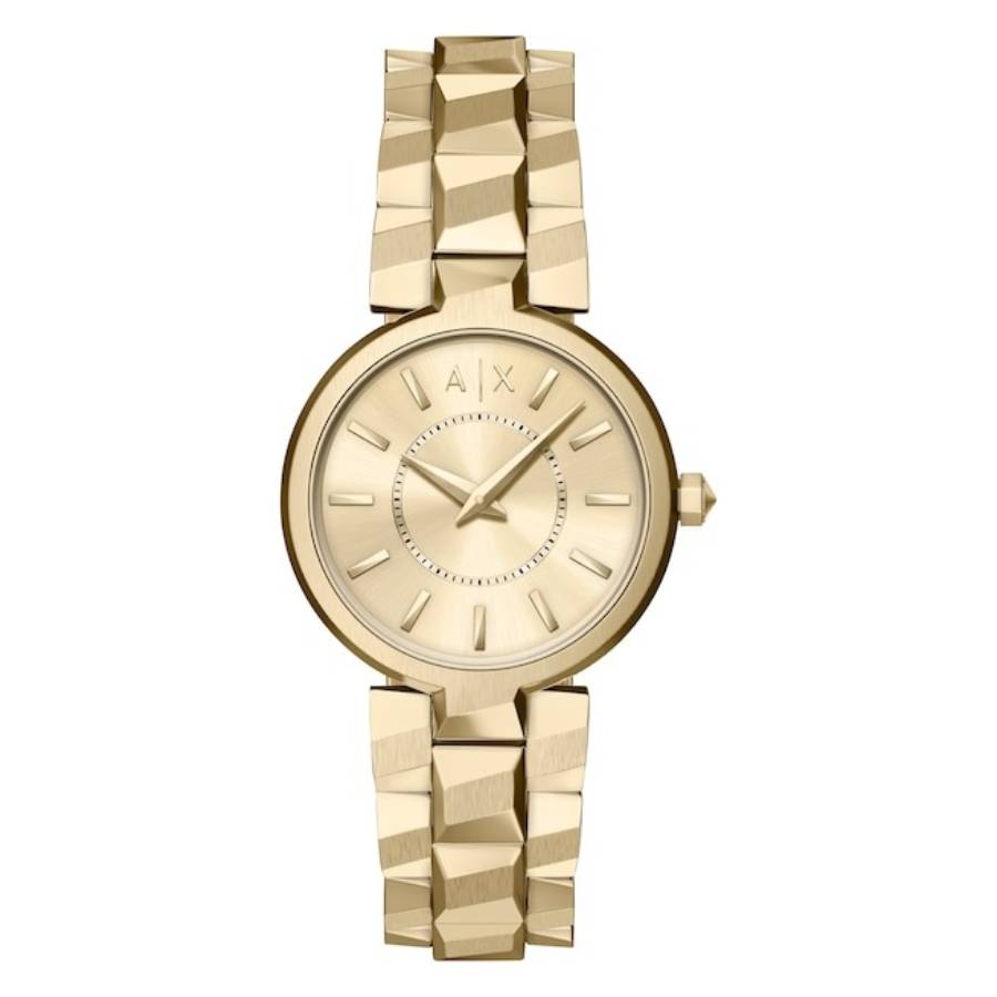 Armani Exchange Audora Quartz Gold Dial Ladies Watch AX4407
