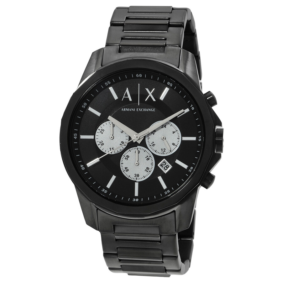 Armani Exchange Banks Chronograph Quartz Black Dial Men's Watch AX1765 ...