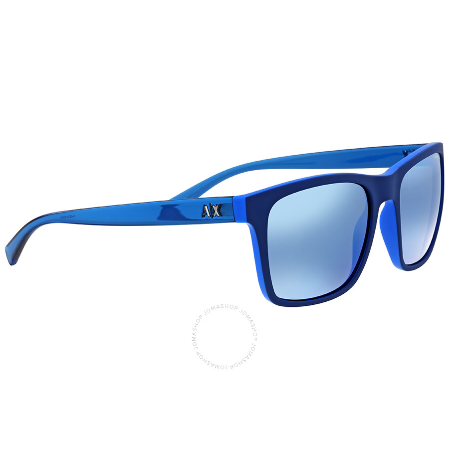 Armani Exchange Blue Mirror Square Sunglasses Armani Exchange