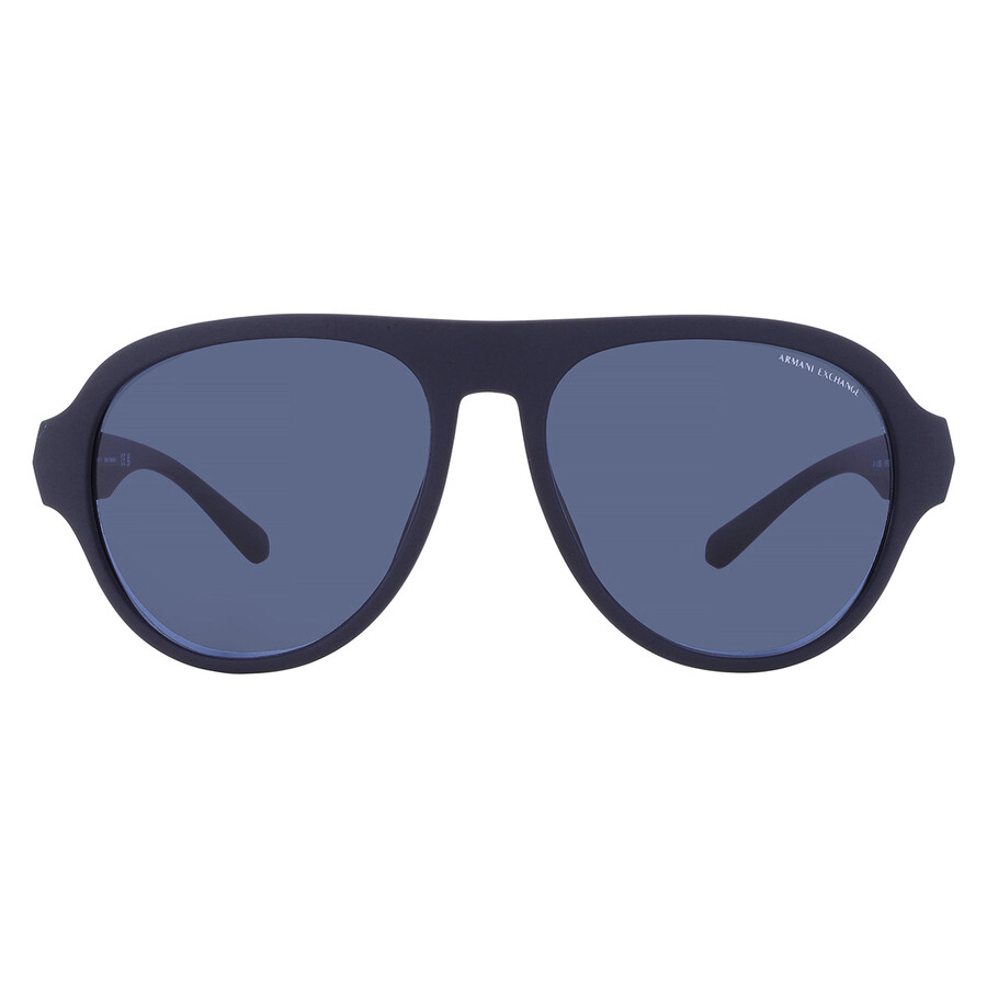 Armani Exchange Blue Pilot Men's Sunglasses AX4126SU 818180 58