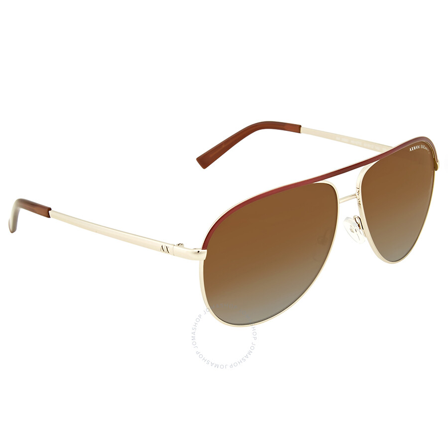 armani exchange aviator sunglasses