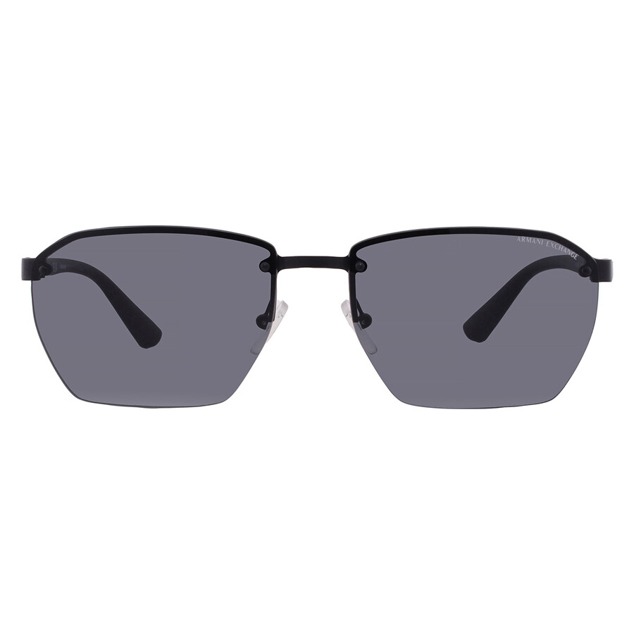 ARMANI EXCHANGE ARMANI EXCHANGE DARK GREY PILOT MEN'S SUNGLASSES AX2048S 600087 59