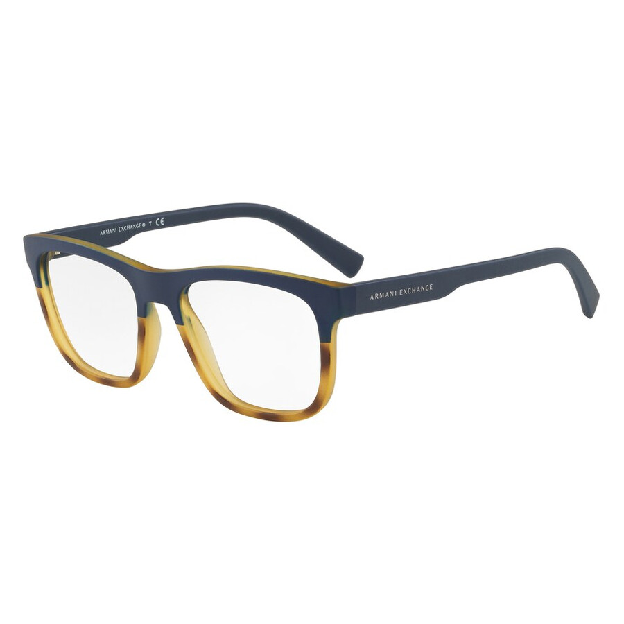 Armani Exchange Demo lens Square Men's Eyeglasses AX3050 8246 53 8053672866490 Eyeglasses
