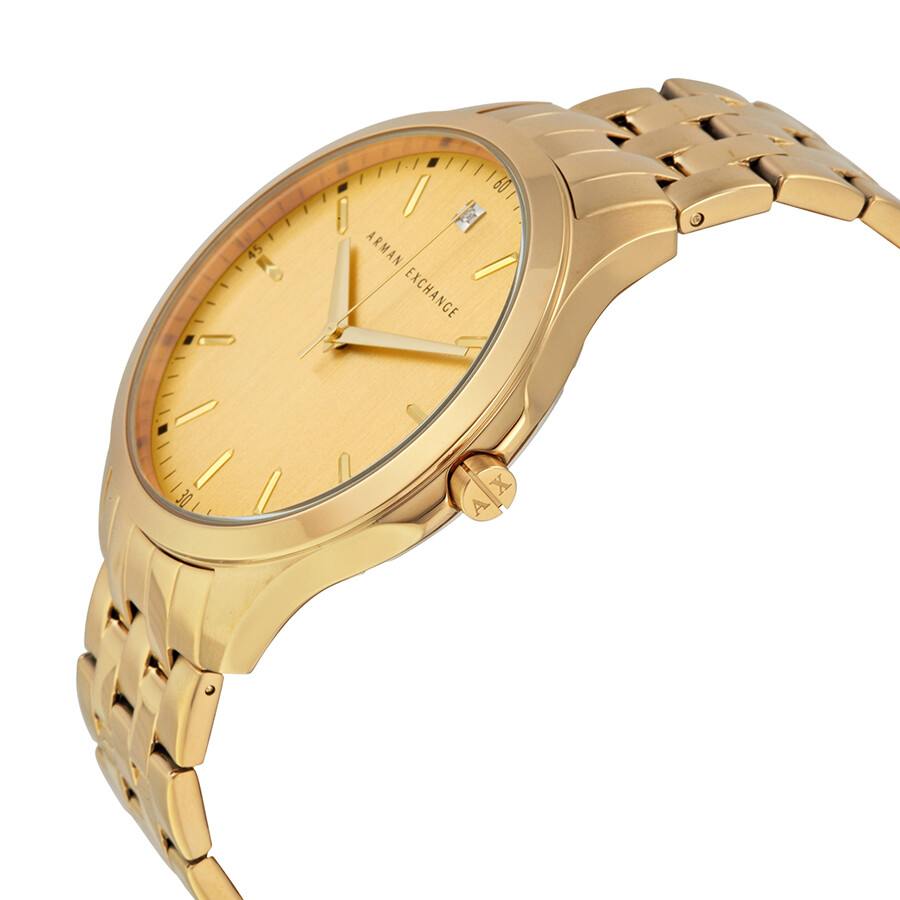 Armani Exchange Gold Dial Gold-tone Men's Watch AX2167 - Armani ...