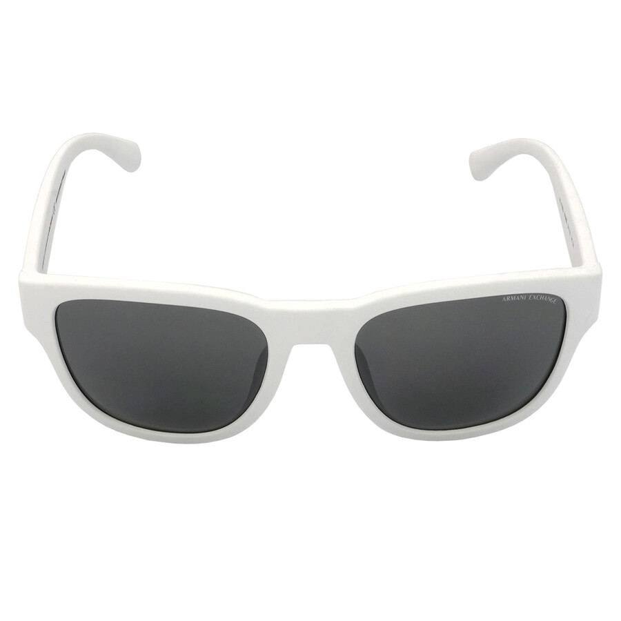 Armani Exchange Gray Mirrored Silver Square Men's Sunglasses Ax4115su 81566g 54 In Grey/silver Tone