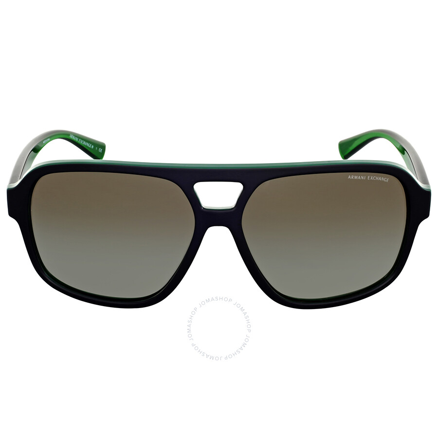 Armani Exchange Green Gradient Square Sunglasses AX4061S82188E59