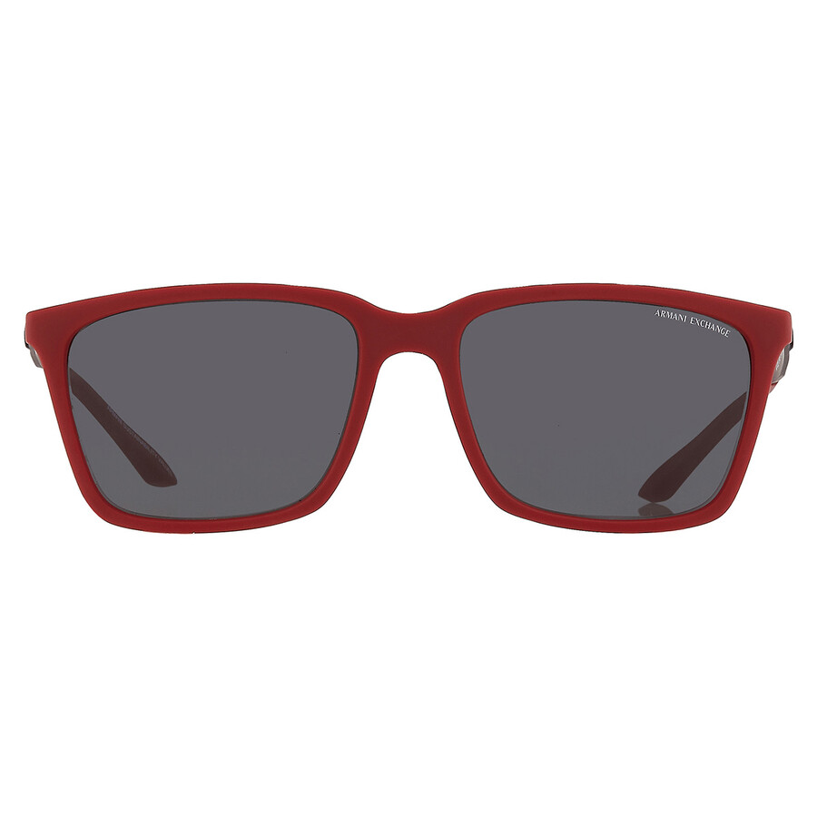 Armani Exchange Grey Rectangular Men's Sunglasses Ax4138s 817487 57