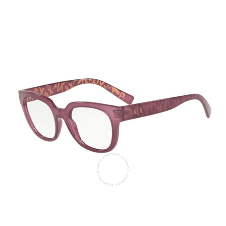 armani exchange glasses pink
