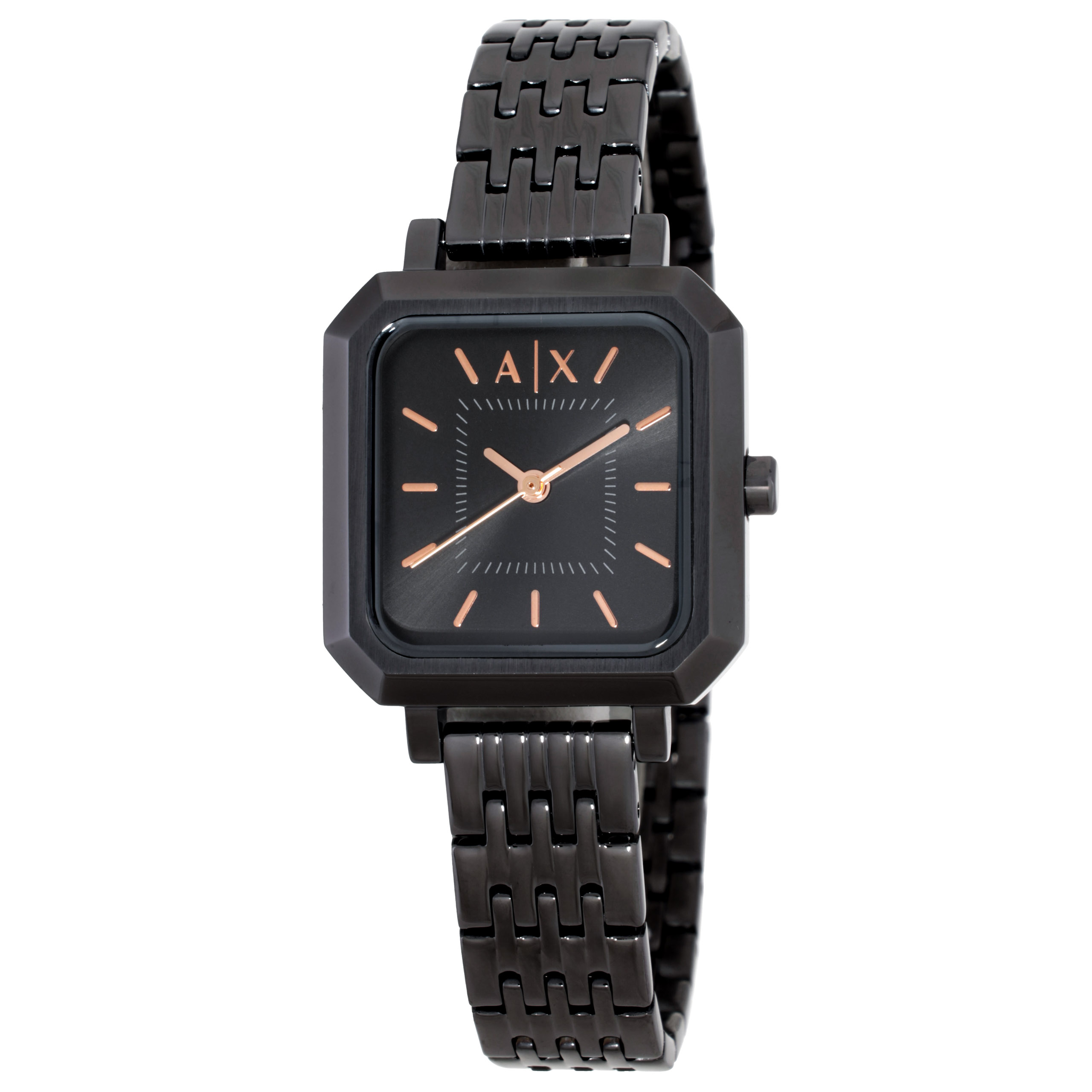 95AW archive EMPORIO ARMANI フォレスティエール Armani Exchange Leila Quartz Black Dial Ladies Watch AX5732