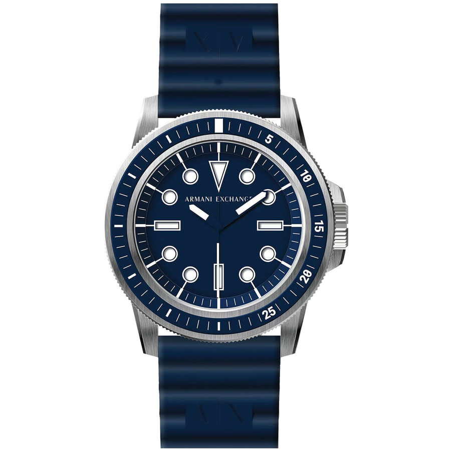 Armani Exchange Leonardo Quartz Blue Dial Men's Watch AX1851 ...