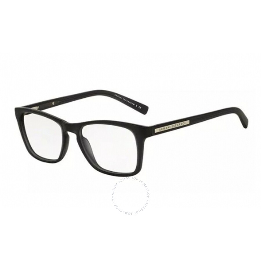 Armani Exchange Men's Black Rectangular Eyeglass Frames AX3012F802054 ...