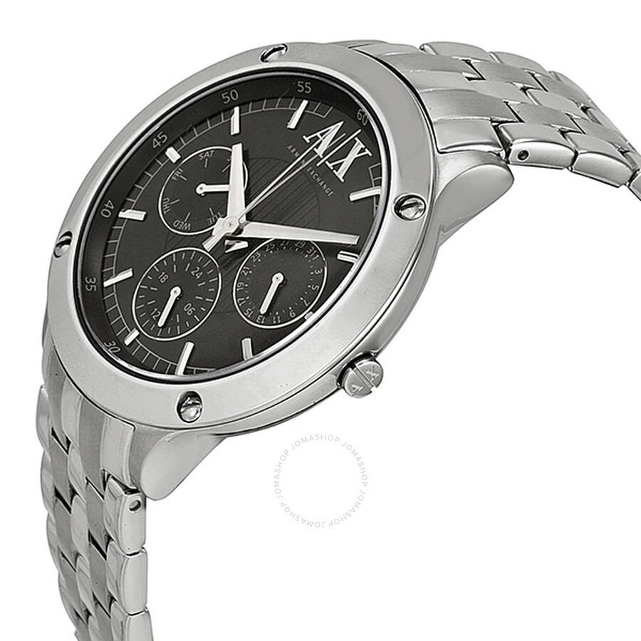 Armani Exchange MultiFunction Black Dial Stainless Steel Men's Watch