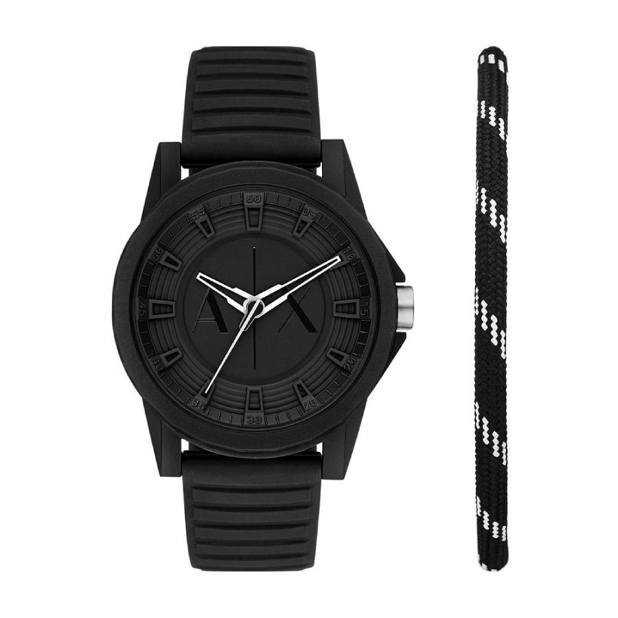 Armani Exchange Quartz Black Dial Men's Watch AX7159SET