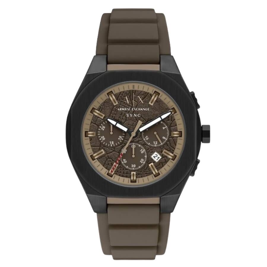 Armani Exchange Sync Chronograph Quartz Brown Dial Men's Watch