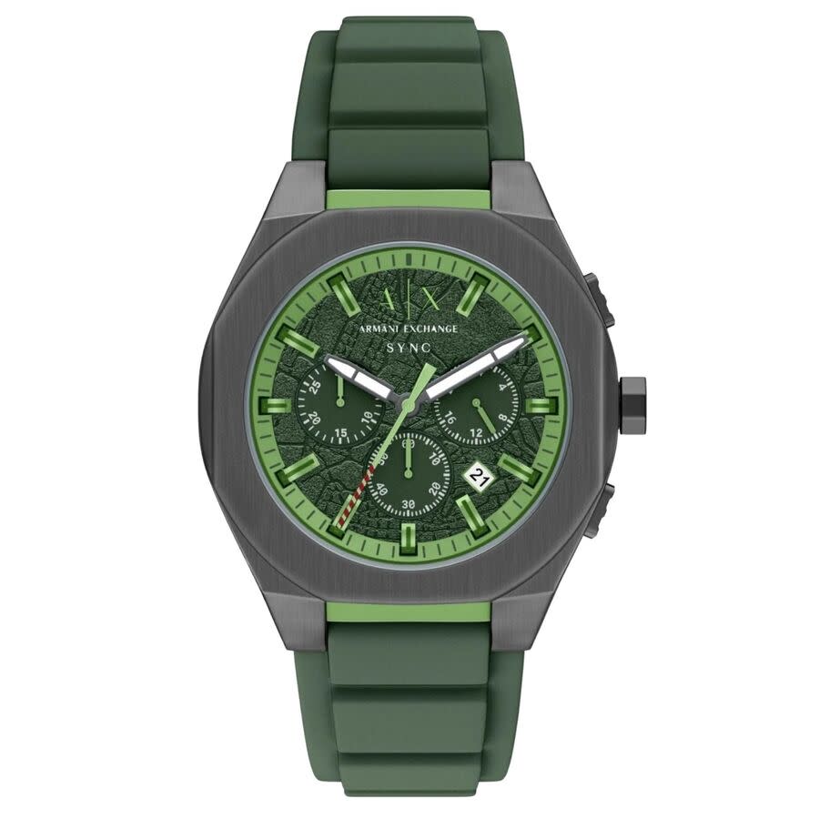 Armani Exchange Sync Chronograph Quartz Green Dial Men's Watch