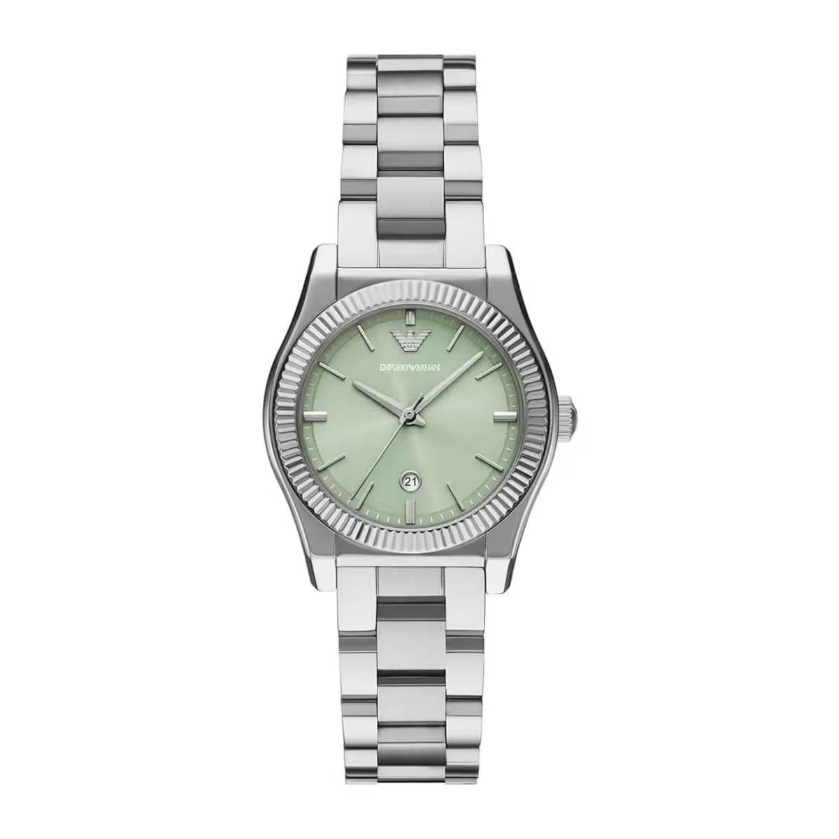 Armani Federica Quartz Mint Green Dial Ladies Watch AR11656
