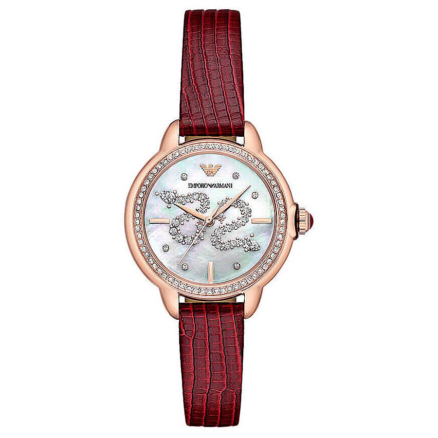 Armani Quartz Snake Embellished Crystal Ladies Watch AR11646 - Watches ...