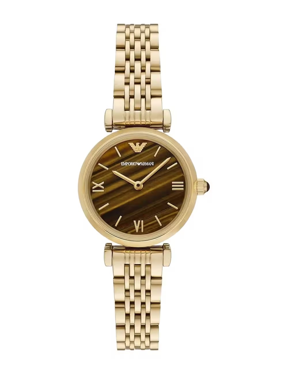 Armani Quartz Tiger's Eye Dial Ladies Watch AR11703
