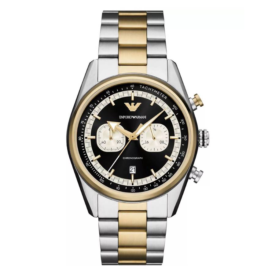 Armani Racer Chronograph Quartz Black Dial Men's Watch AR11678