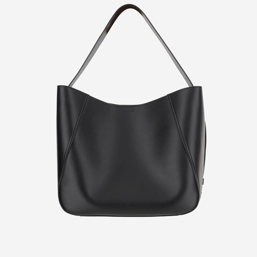 Armarium 7 Days Lambskin Leather Tote Bag In Black
