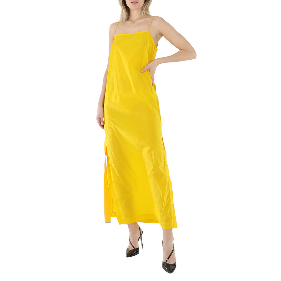 Long Yellow Slip Dress, Size X-Small