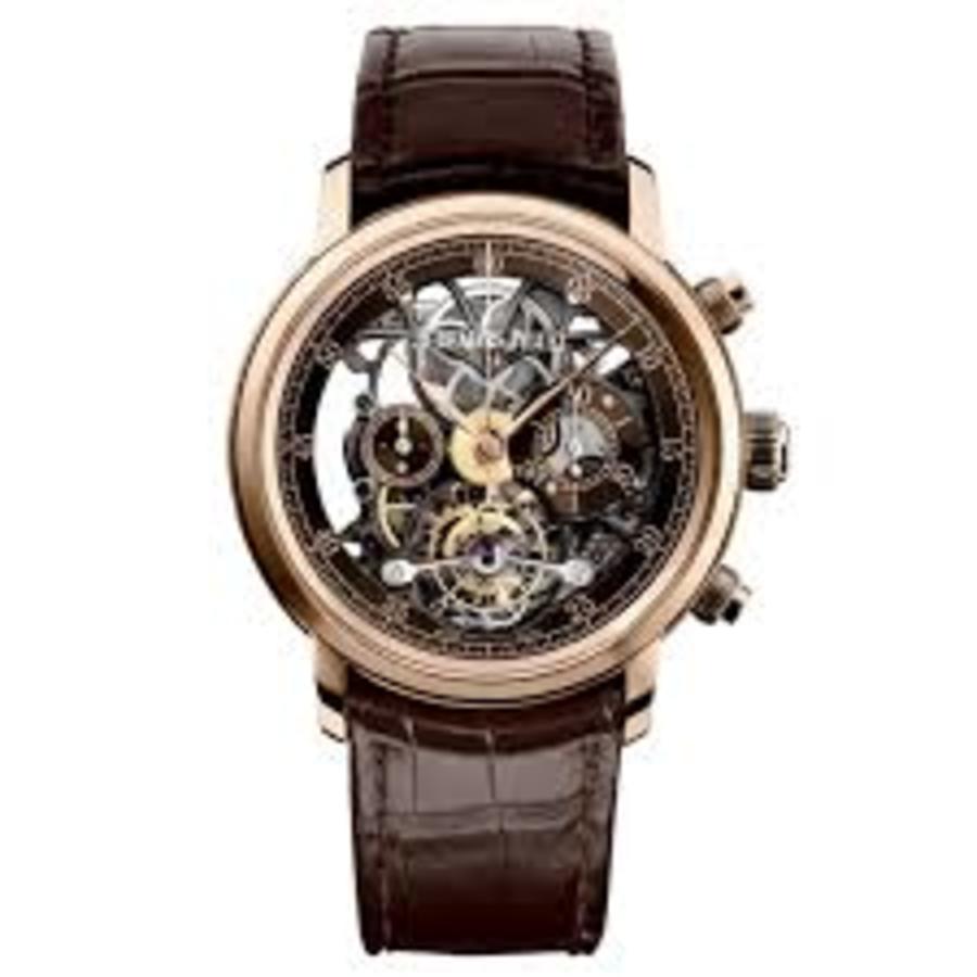 Audemars Piguet Jules Audemars Tourbillon Brown Skeleton Dial Men's Watch 26346OR.OO.D088CR.01