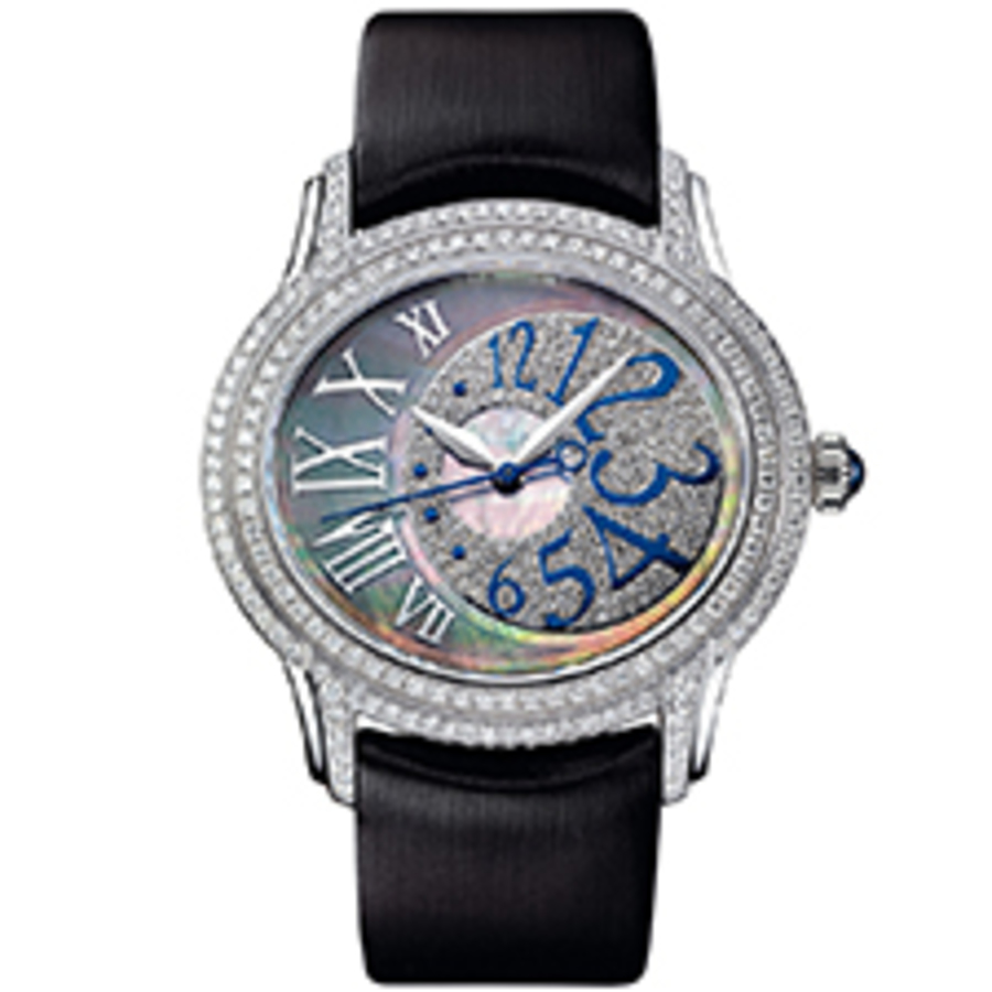 Audemars Piguet Ladies Millenary Automatic Diamond Black Mother of Pearl Ladies Watch 77303BC.ZZ.D007SU.01