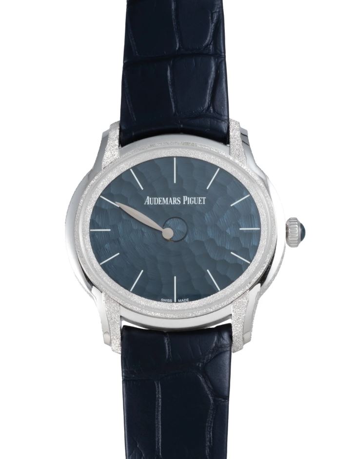 Millenary Frosted Gold Philosophique Automatic Blue Dial Ladies Watch