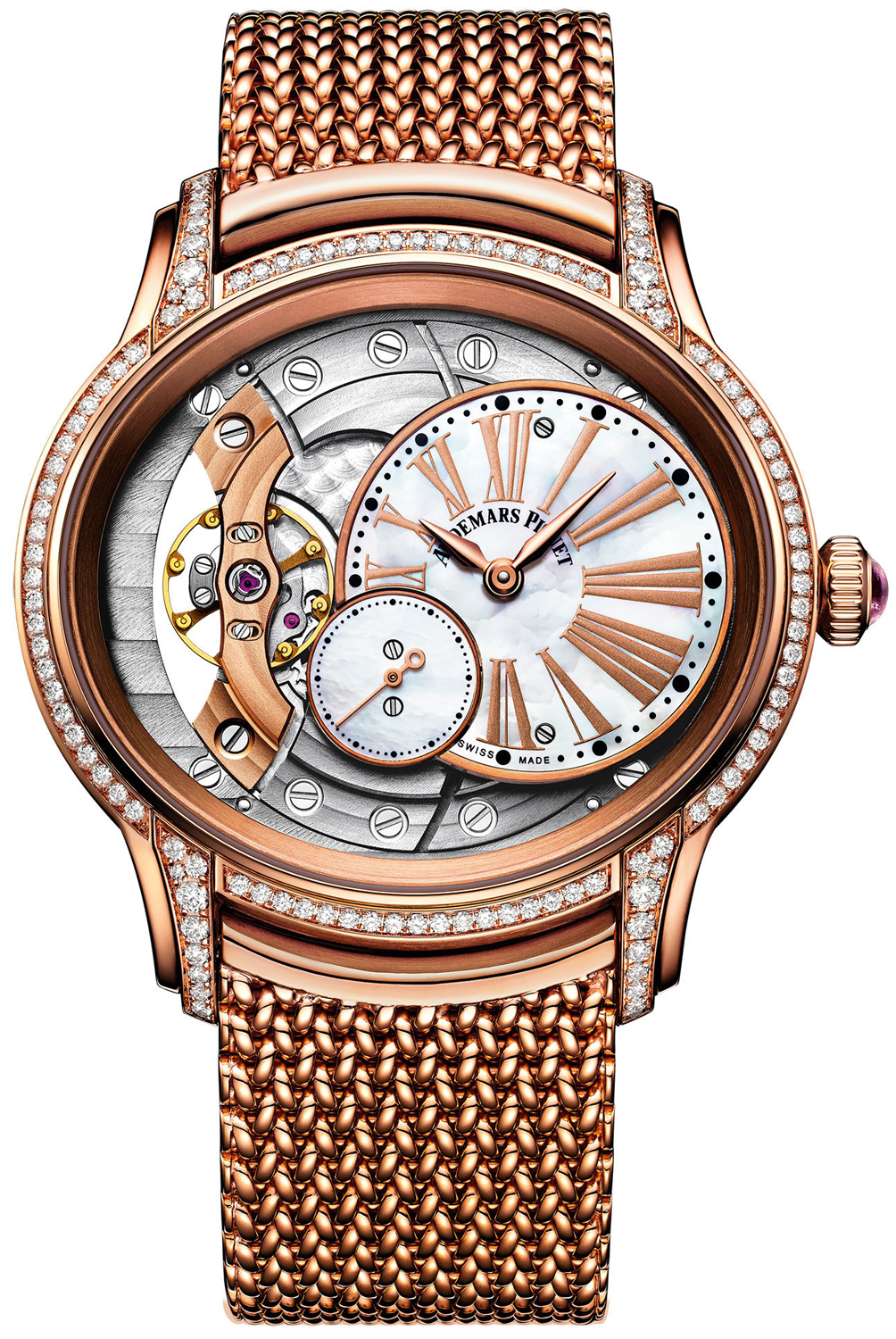 Millenary Hand Wound Mother of Pearl Dial Ladies Watch