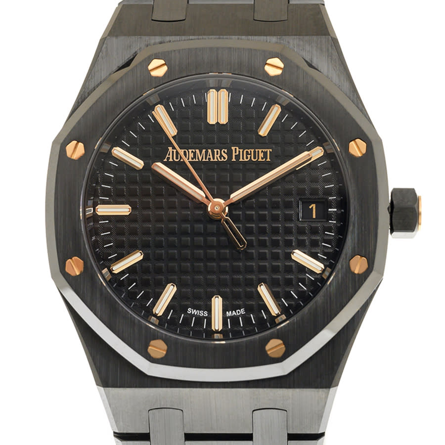 Royal Oak Automatic Black Dial Ladies Watch