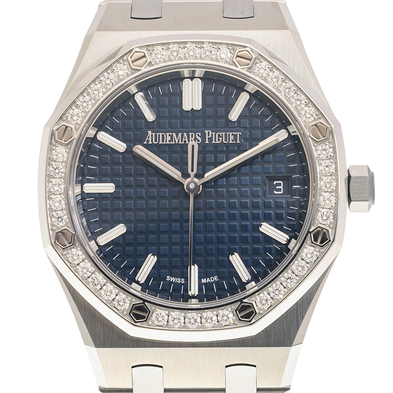 Royal Oak Automatic Diamond Blue Dial Unisex Watch