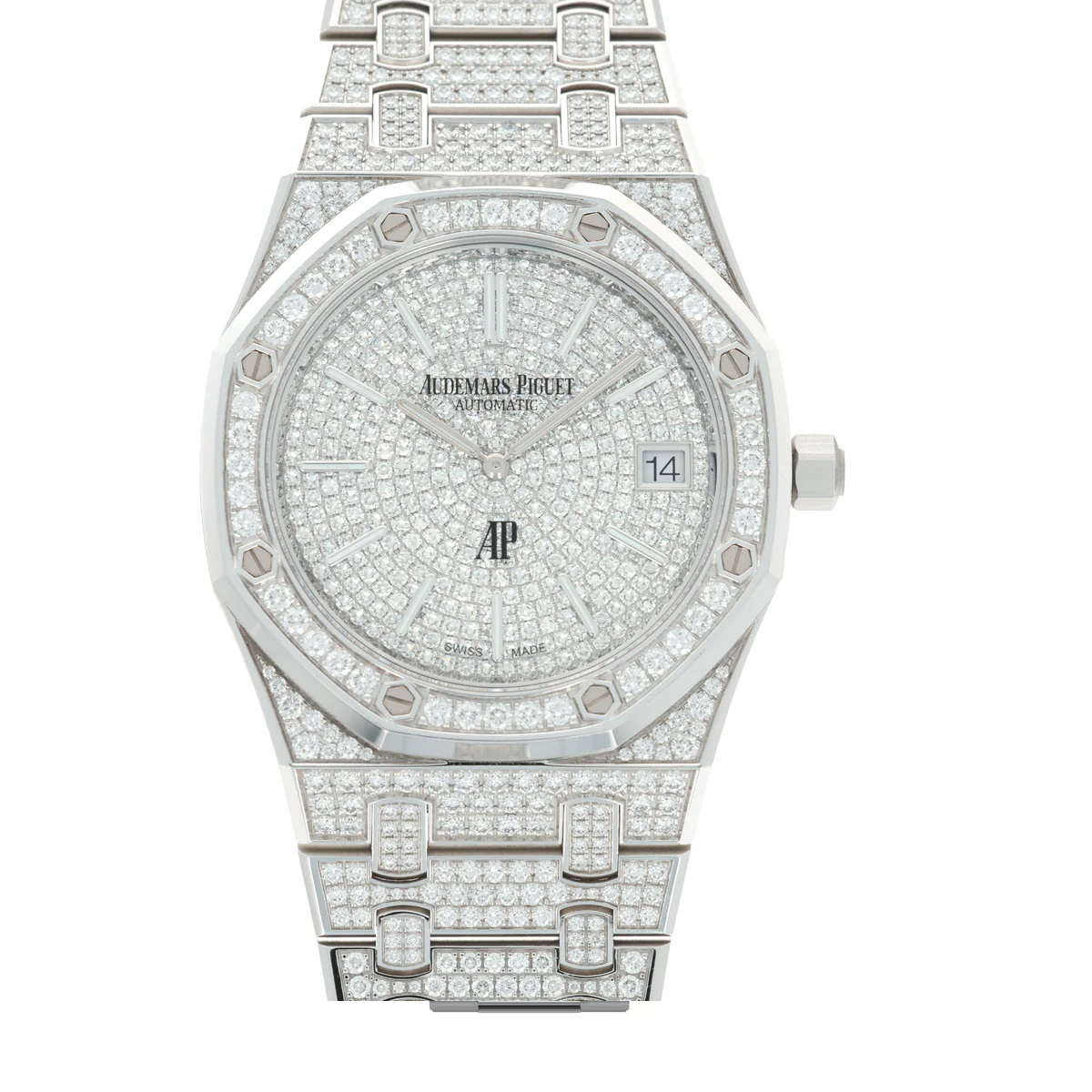 Audemars Piguet Royal Oak Automatic Diamond Silver Dial Men's Watch 16202BC.ZZ.1241BC.01