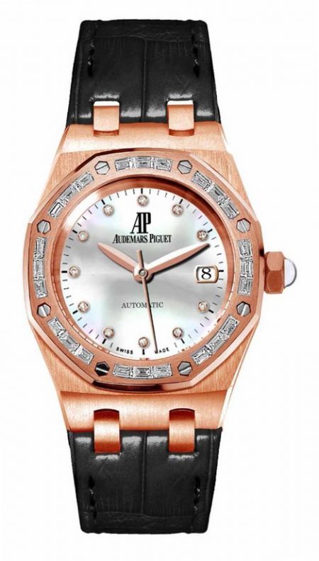 Royal Oak Mother of Pearl Diamond Ladies Watch